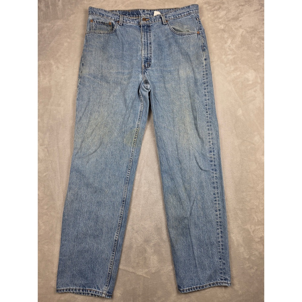 Vintage Levi's 550 Jeans Mens 40x34 Fit 39x34 Blue Relaxed USA Made 90s Denim